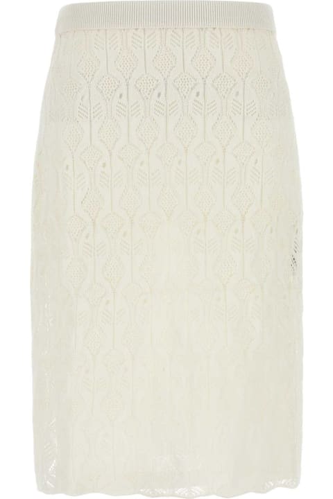 Homeware Bottega Veneta White Lace Skirt