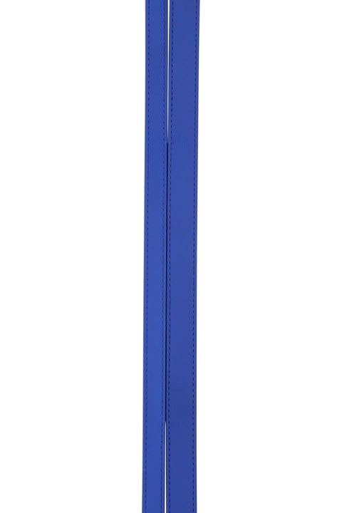 Belts for Women Alexander McQueen Electric Blue Leather Belt