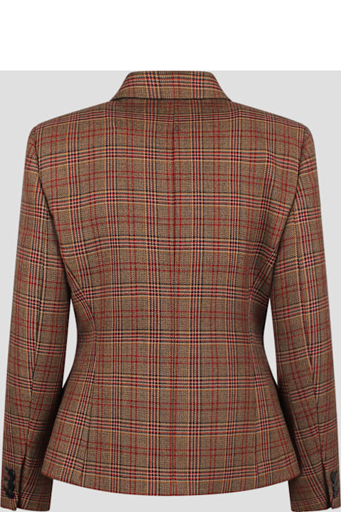 Prada Coats & Jackets for Women Prada Prada Structured Plaid Jacket