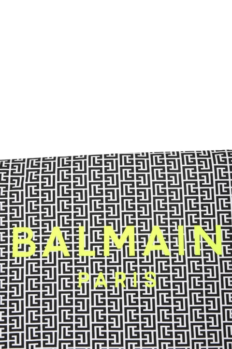ベビーボーイズ Balmainのアクセサリー＆ギフト Balmain Multicolor Blanket For Baby Kids With Iconic Labyrinth