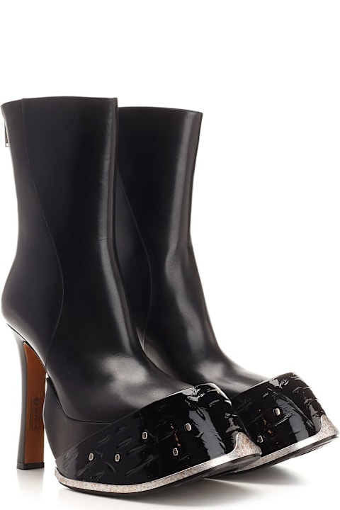 أحذية برقبة لـ السيدات Alexander McQueen H.boot S.leather Fruit Matt