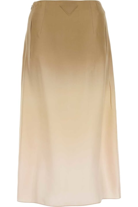 Prada for Women Prada Multicolor Silk Skirt