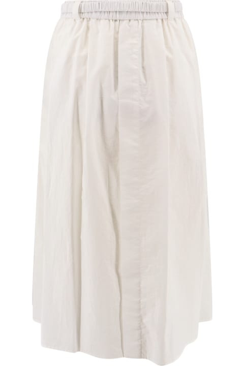 Brunello Cucinelli for Women Brunello Cucinelli Cotton Blend Midi Skirt
