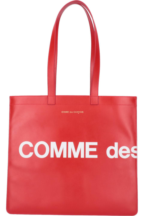 Bags Sale for Men Comme des Garçons Wallet Logo Tote Bag