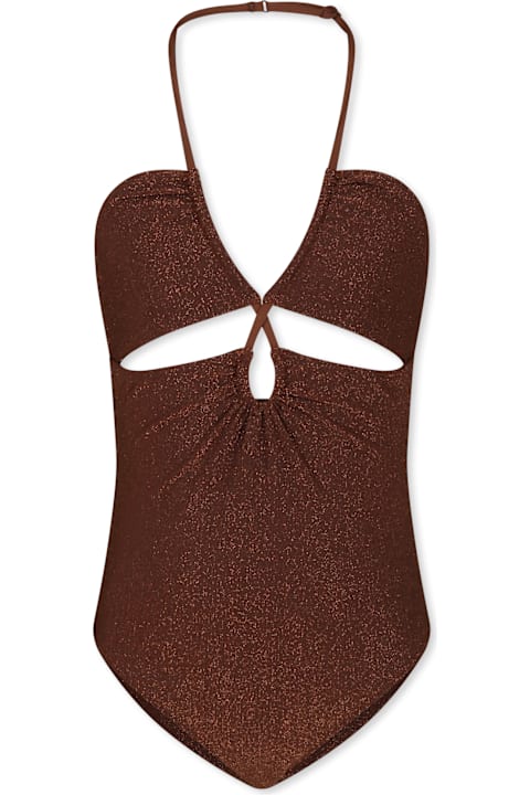 Swimwear for Girls MC2 Saint Barth Brown Swimsuit For Girl