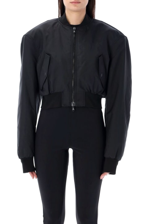 WARDROBE.NYC Coats & Jackets for Women WARDROBE.NYC Tailored Crop Bomber