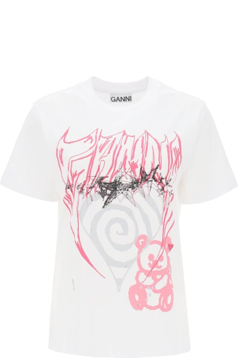 Ganni Topwear for Women Ganni Elements T-shirt