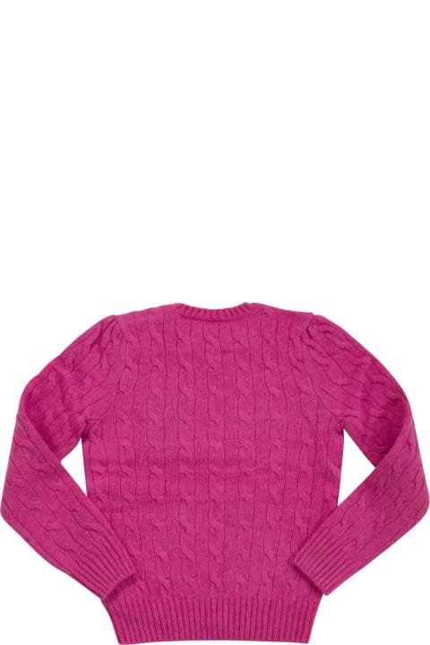 Sweaters & Sweatshirts for Girls Polo Ralph Lauren Wool And Cashmere Cable-knit Sweater
