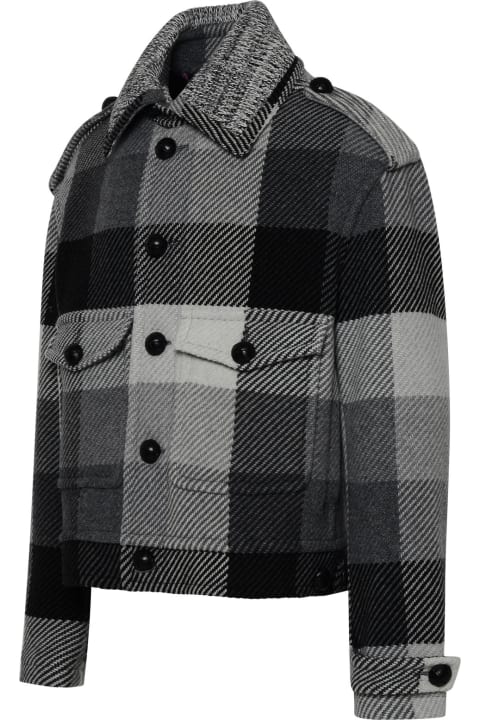 Etro Coats & Jackets for Men Etro Gray Wool Jacket