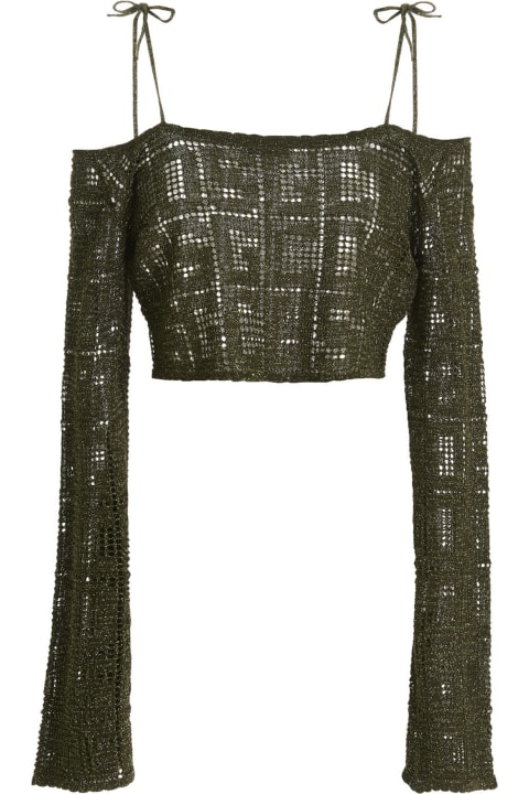 'monogram Macramé' Sweater