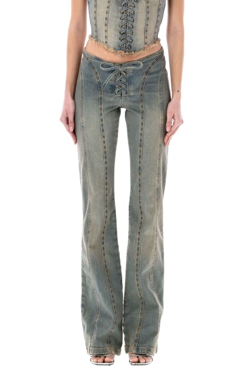 ウィメンズ MISBHVのデニム MISBHV Lara Laced Studded Jeans