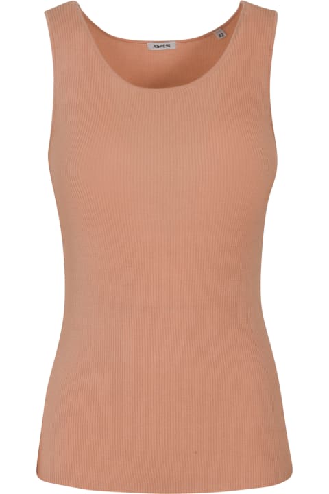Aspesi Topwear for Women Aspesi Plain Knitted Tank Top