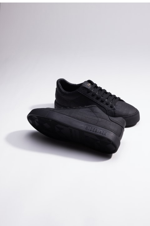 Fashion for Men Hide&Jack Low Top Sneaker - Essence Black Black