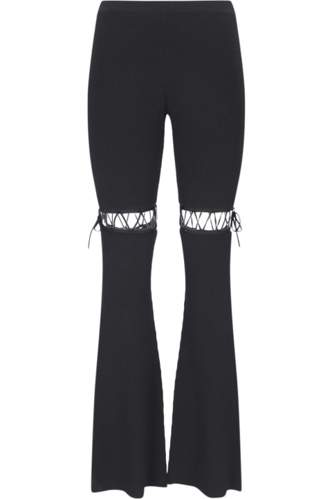 Nensi Dojaka Pants & Shorts for Women Nensi Dojaka Lace-up Detail Leggings