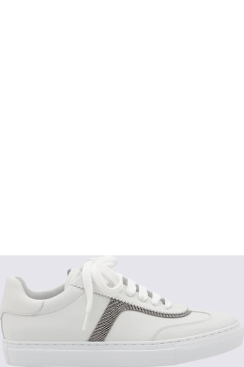 【送料&関税込】Ferragamo dania White Leather Sneakers Ferragamo 'dania' White Leather Sneakers | italist