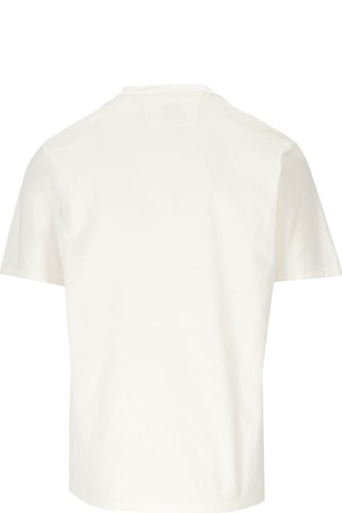 C.P. Company Topwear for Men C.P. Company C.p. Company Jersey 24/1 Blurred Off-white T-shirt