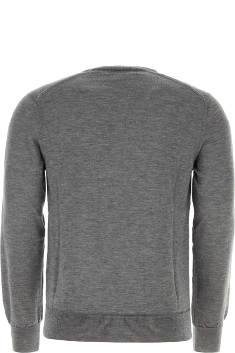Sweaters for Men Comme des Garçons Shirt Dark Grey Acrylic Blend Sweater