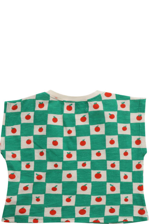 Topwear for Baby Boys Bobo Choses Green Cropped T-shirt