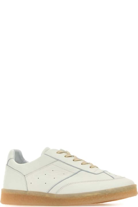 Homeware MM6 Maison Margiela White Leather Sneakers