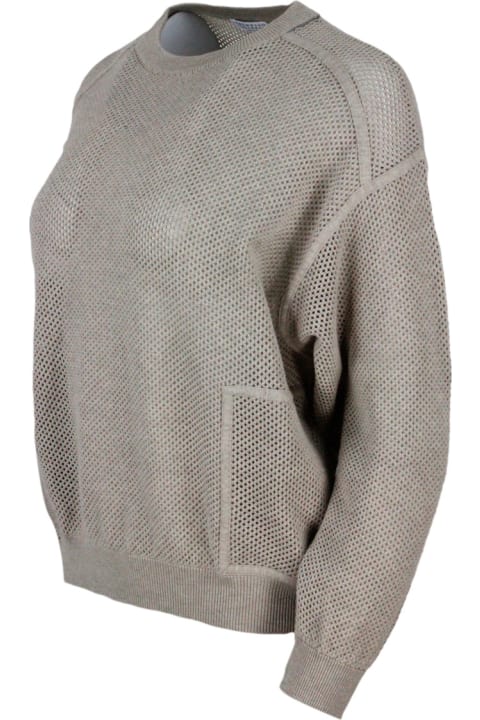 Sweaters for Women Brunello Cucinelli Sweater With Micro-mesh