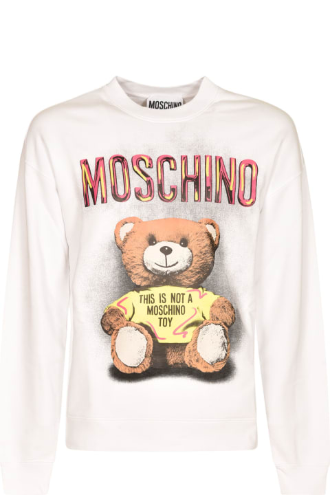 Moschino Fleeces & Tracksuits for Men Moschino Bear Logo Print Sweatshirt
