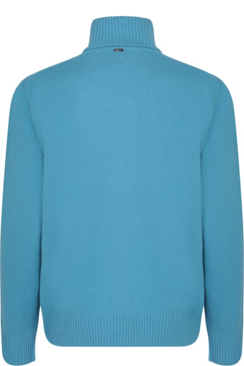Herno Sweaters for Men Herno Resort Light Blue Pullover