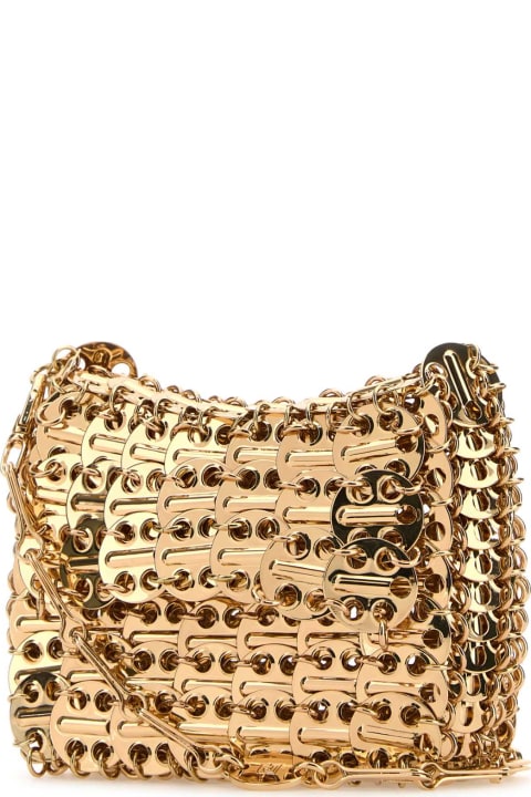 Shoulder Bags for Women Paco Rabanne Gold Chain Mail Shoulder Bag