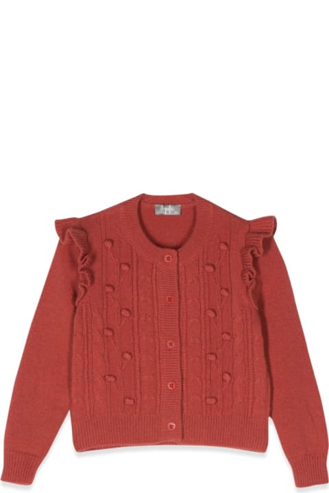 Homeware Il Gufo Cardigan With Ruffles