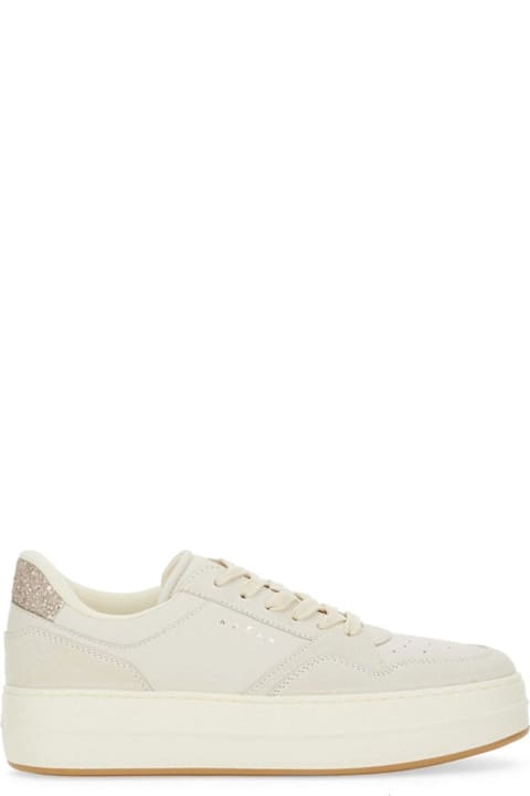 Homeware Hogan Glittered Lace-up Sneakers