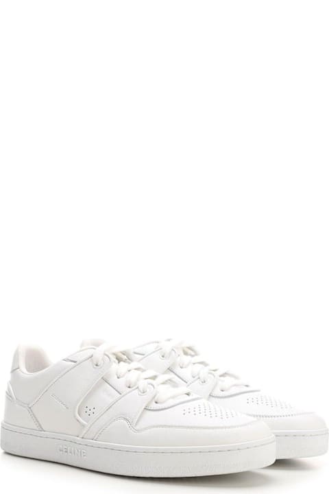 Celine Men Celine Round Toe Lace-up Sneakers