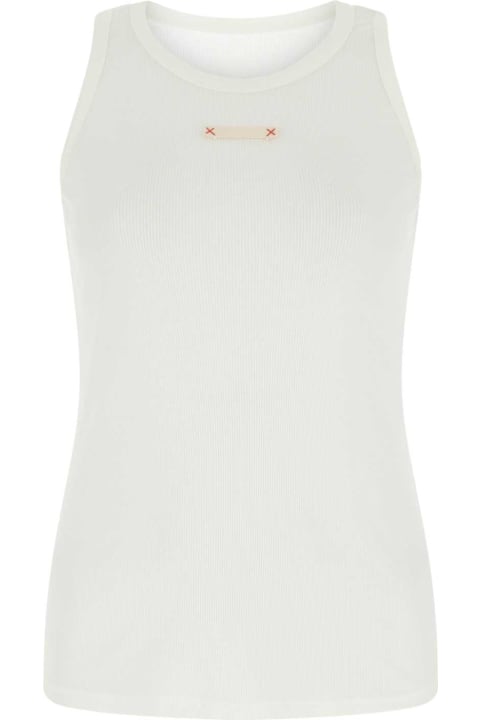Fashion for Women Maison Margiela White Cotton Blend Tank Top