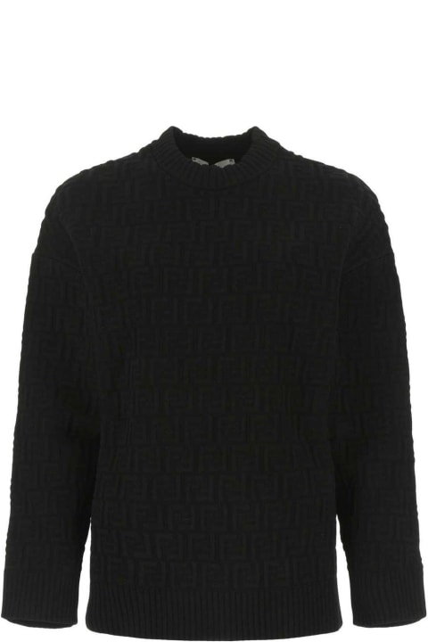 Homeware Fendi Monogram Embossed Knit Jumper