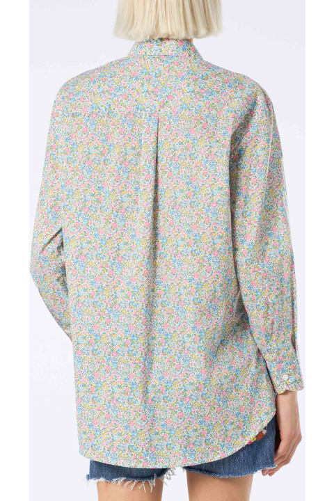 MC2 Saint Barth Topwear for Women MC2 Saint Barth Woman Cotton Shirt Brigitte With Emma & Georgina Print | Made With Liberty Fabric