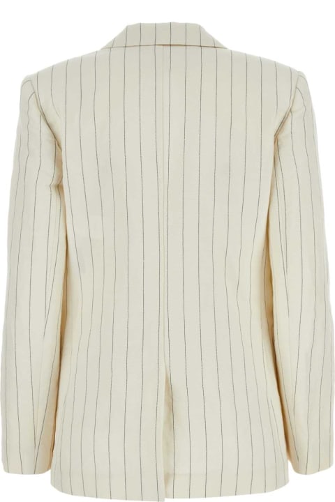 Max Mara Coats & Jackets for Women Max Mara Embroidered Linen Blend Micron Blazer