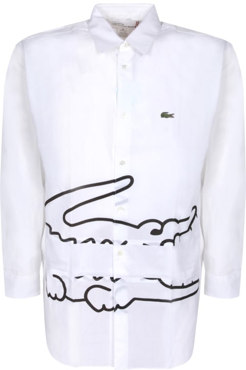Fashion for Men Comme des Garçons Shirt Logo Print To The Front White Shirt