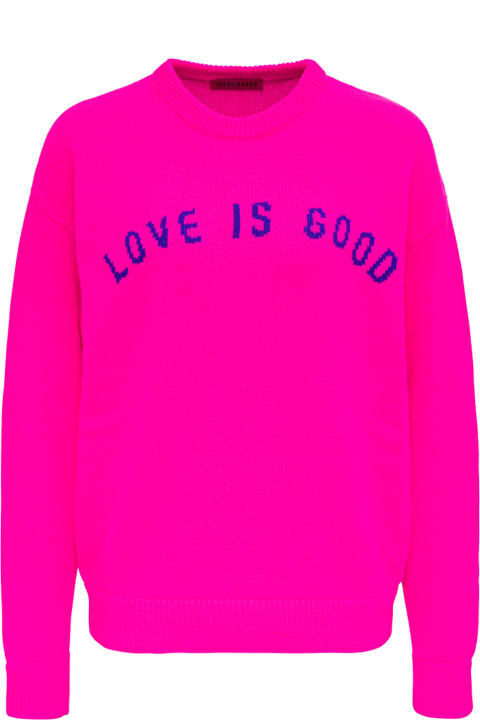 Love Is Good Pink Wool Blend Sweater