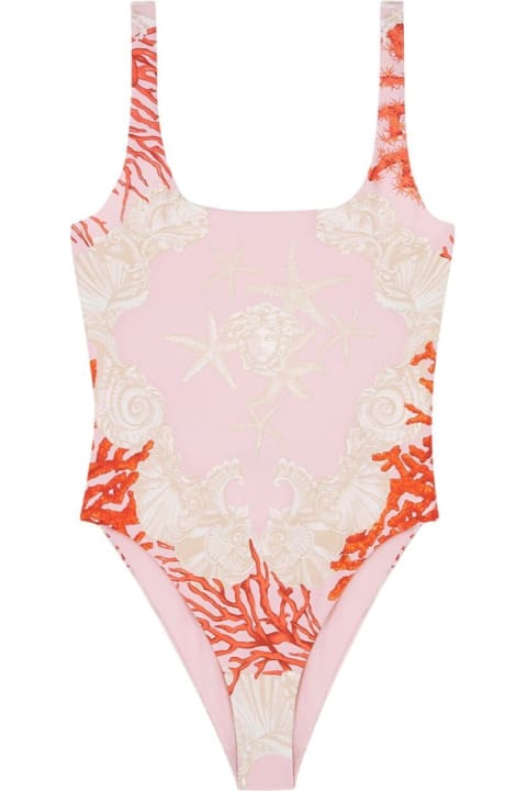 Clothing for Women Versace Swim One-piece Corals Print