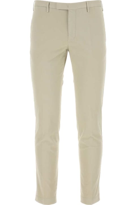 PT01 Clothing for Men PT01 Beige Stretch Cotton Pant