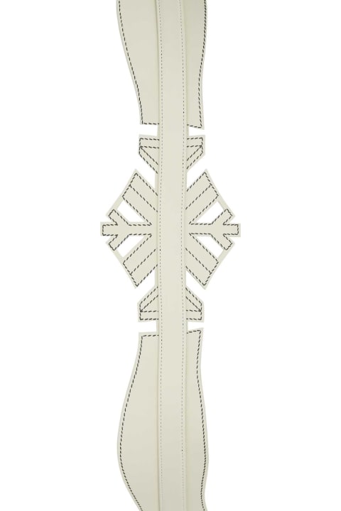 Fashion for Women Alexander McQueen Ivory Leather Cut Out Belt