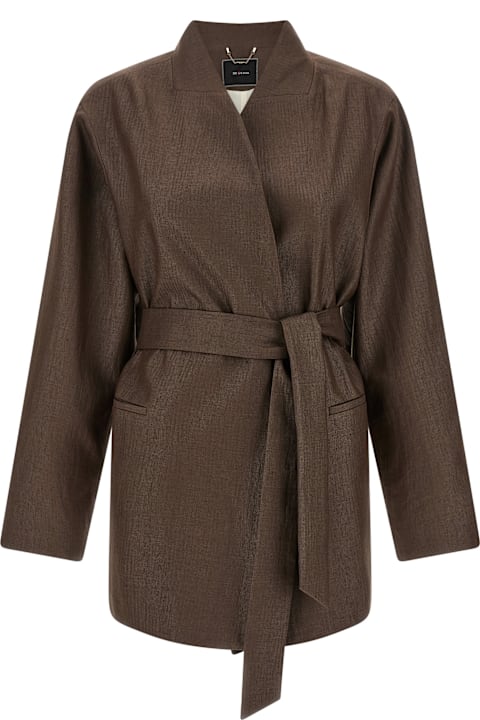 Kiton لـ Kids Kiton Linen Blend Blazer