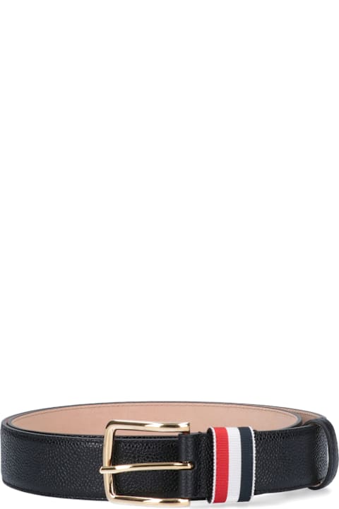 Thom Browne Belts for Men Thom Browne Tricolour Detail Belt