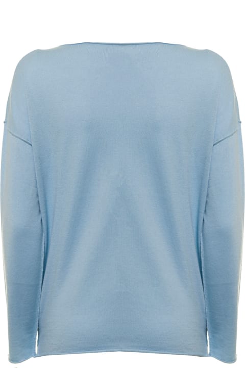 Allude Woman's Cotton And Cashmere Sugar Pape Color Sweater