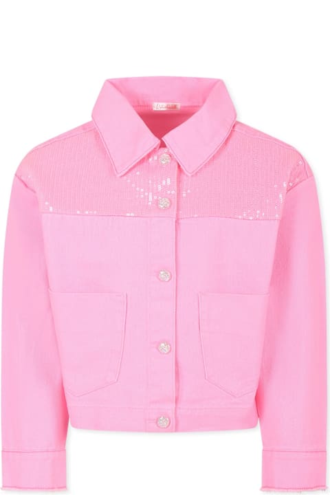 Homeware Billieblush Pink Jacket For Girl With Sequins