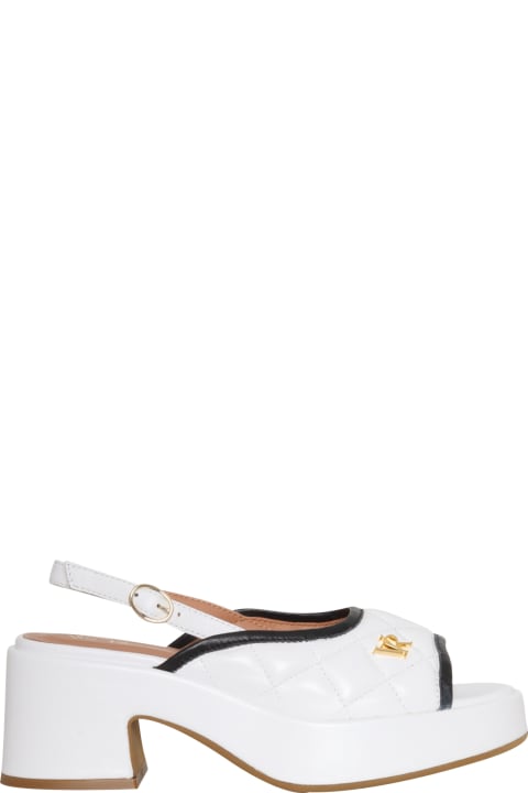 Sandals for Women Via Roma 15 White Leather Sandals