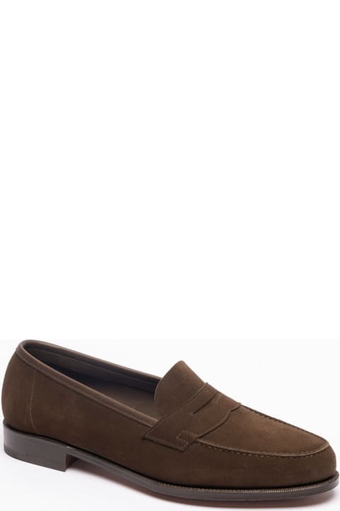 Loafers & Boat Shoes for Men Edward Green Mocca Suede Penny Loafer