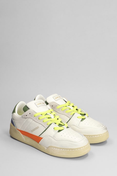 Palm 01 Sneakers In White Leather