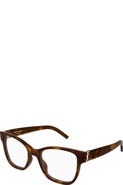 Saint Laurent Eyewear for Kids Saint Laurent Eyewear Saint Laurent Sl M158 Linea Monogram 009 Havana Glasses
