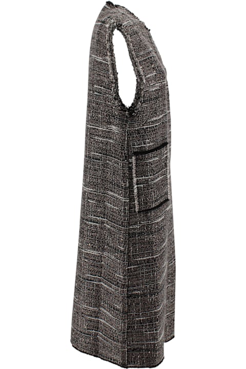 Charlott for Men Charlott Long Bouclé Tweed Waistcoat.