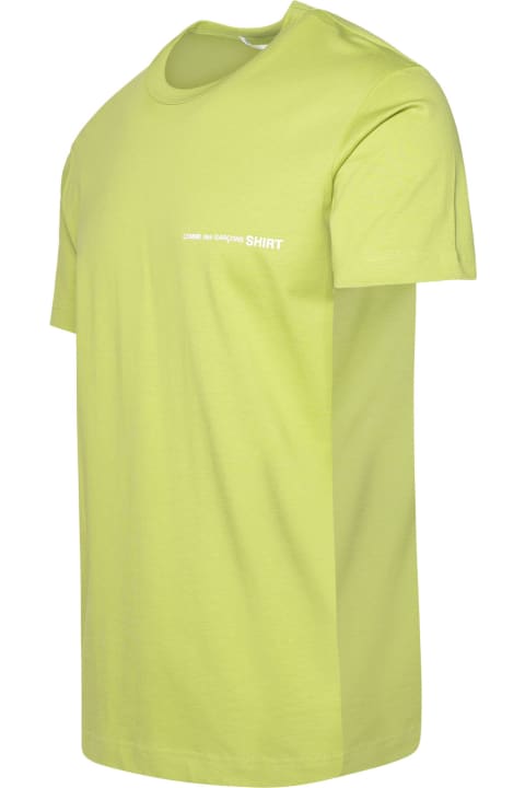 メンズ Comme des Garçons Shirt Boyのトップス Comme des Garçons Shirt Boy Green Cotton T-shirt