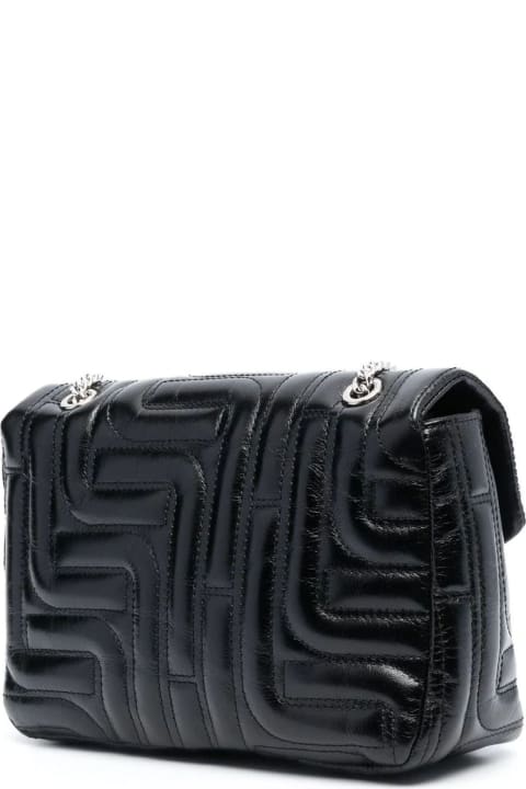 Fashion for Women Lancel Jet Black Calf Leather Shoulder Bag